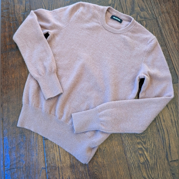 NAADAM I Mauve 100% Cashmere Classic Crew Neck Pullover Sweater, XS - Picture 10 of 12